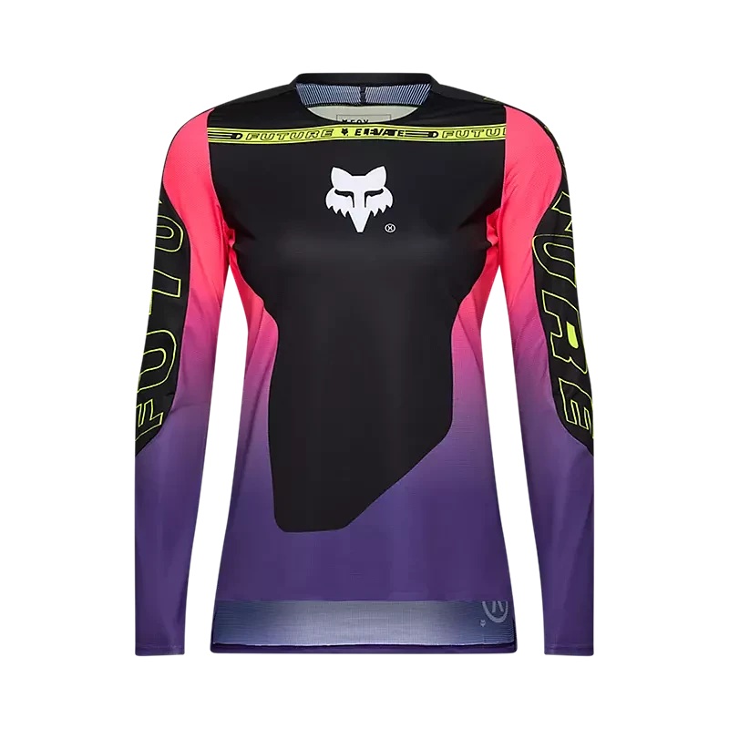 Fox Womens Flexair LS Jersey Elevated Black XS