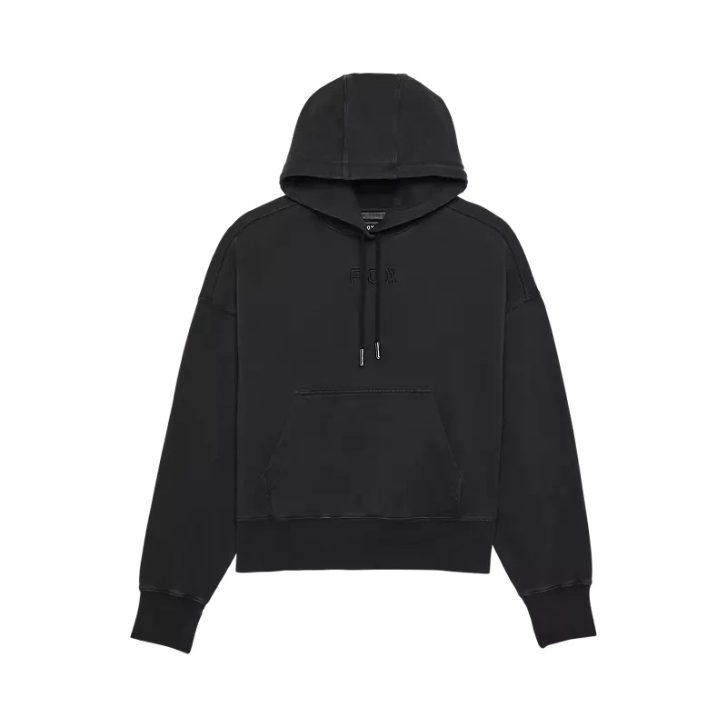 Fox Womens Wordmark OV Fleece Pullover Hoodie Black XS