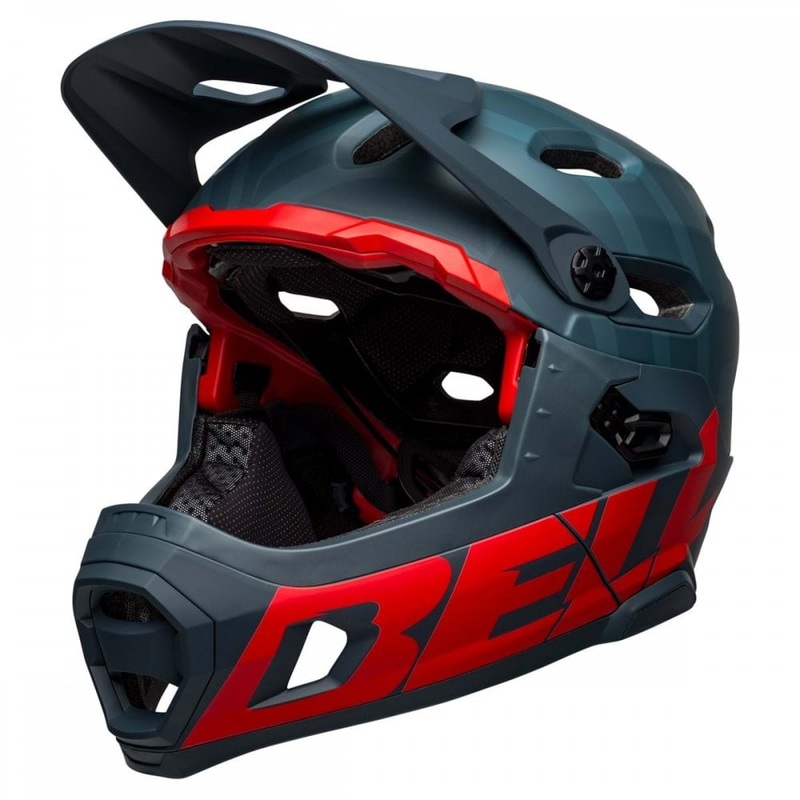 Bell Super DH MIPS Helmet Prime Matte Blue/Crimson L 58-62cm