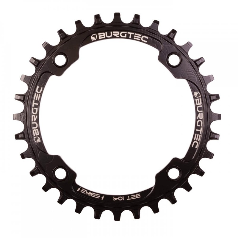 Burgtec 104mm E-Bike Steel Thick Thin Chainring Burgtec Black 32T