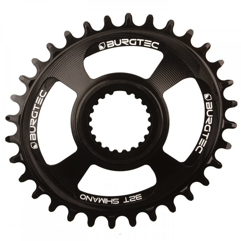 Burgtec Shimano Oval Direct Mount Thick Thin Chainring Burgtec Black 32T