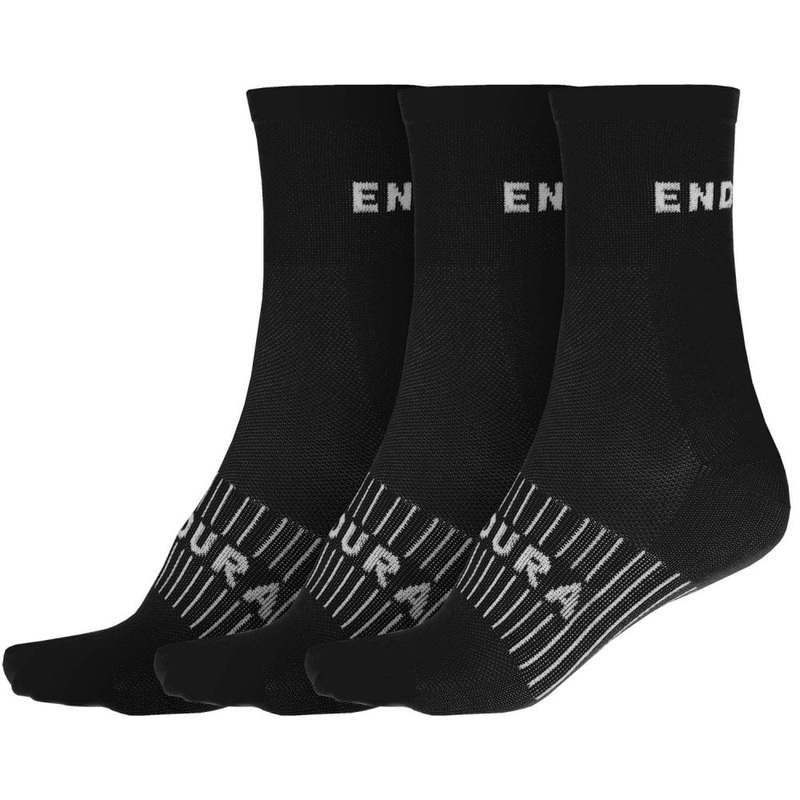 Endura Coolmax Race Sock (Triple Pack) White S-M
