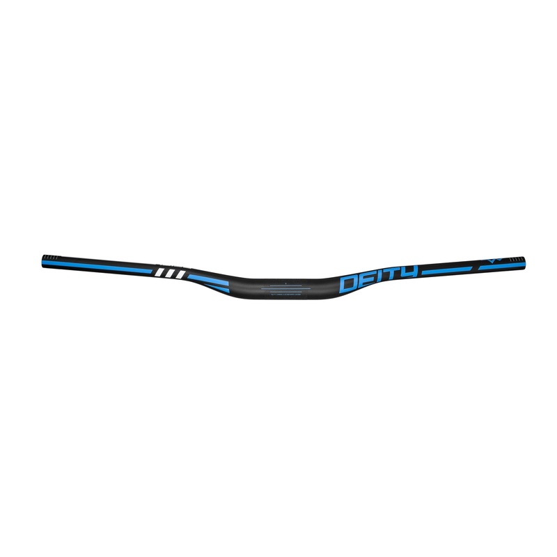 Deity Skywire 35 Carbon Handlebars Blue 35mm x 15mm Rise