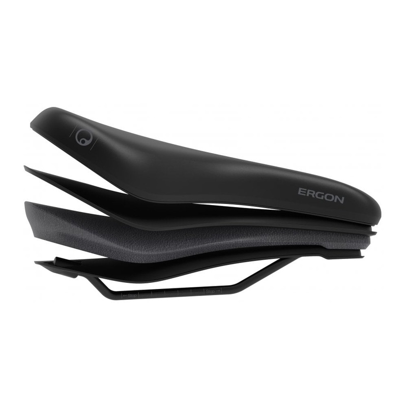 Ergon SC Core Prime Mens Saddle Black/Grey M/L