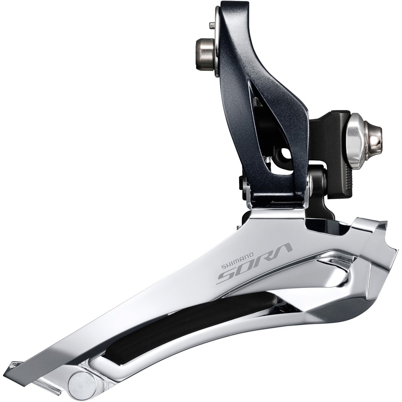 Shimano Sora FD-R3000 Sora 9-Speed Front Derailleur Grey Double Braze-on