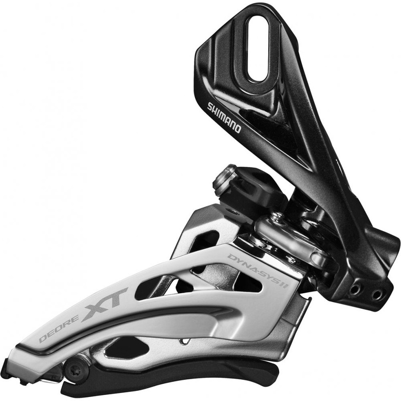 Shimano XT M8020 11spd Front Mech Double Black E double front derailleur, E-type, side swing, front pull