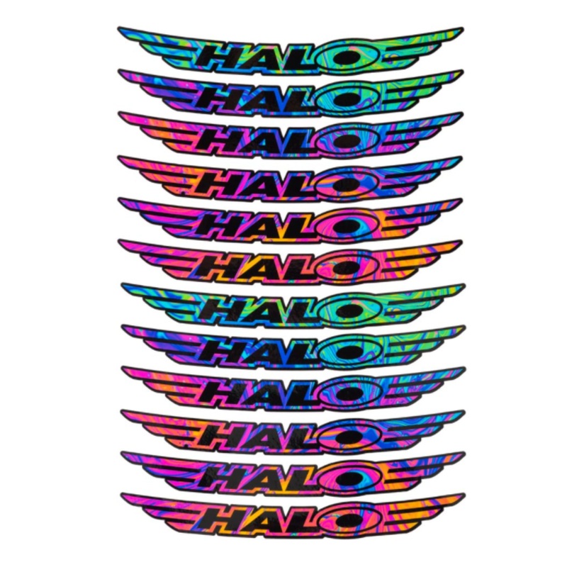 Halo Vortex Rim Decal Kit Oil Slick