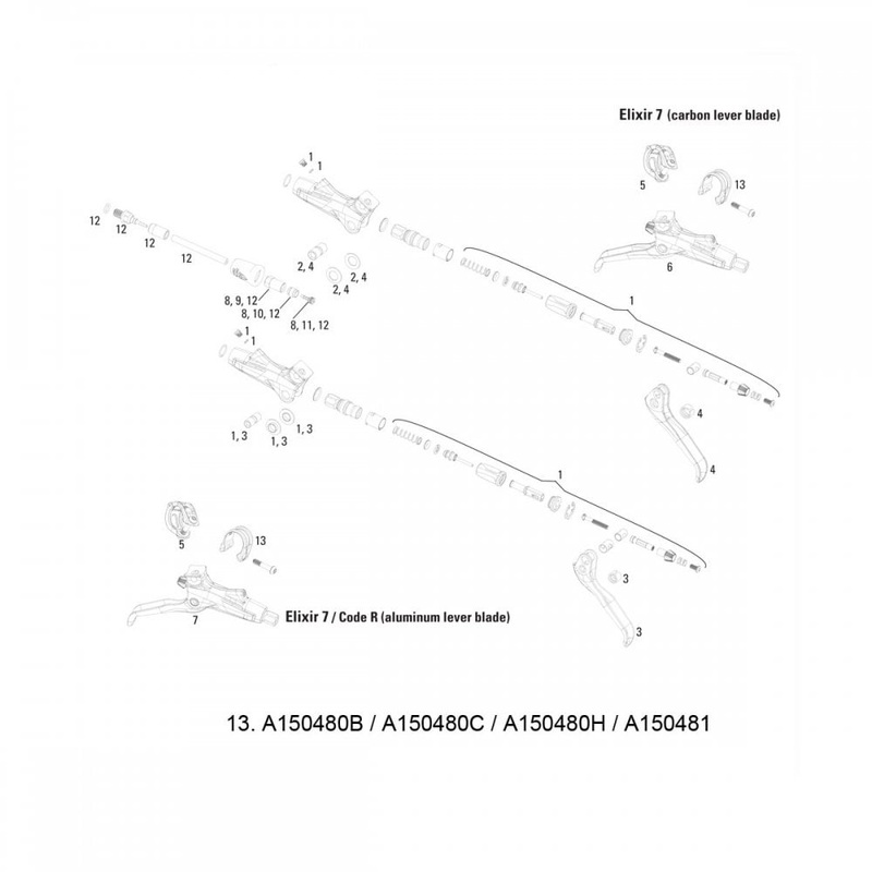 SRAM Avid Discrete Bar Clamp/Bolt Elixir 9/7/CR Mag/X0/XX (Stainless T25 Bolt) Black (1 pc)