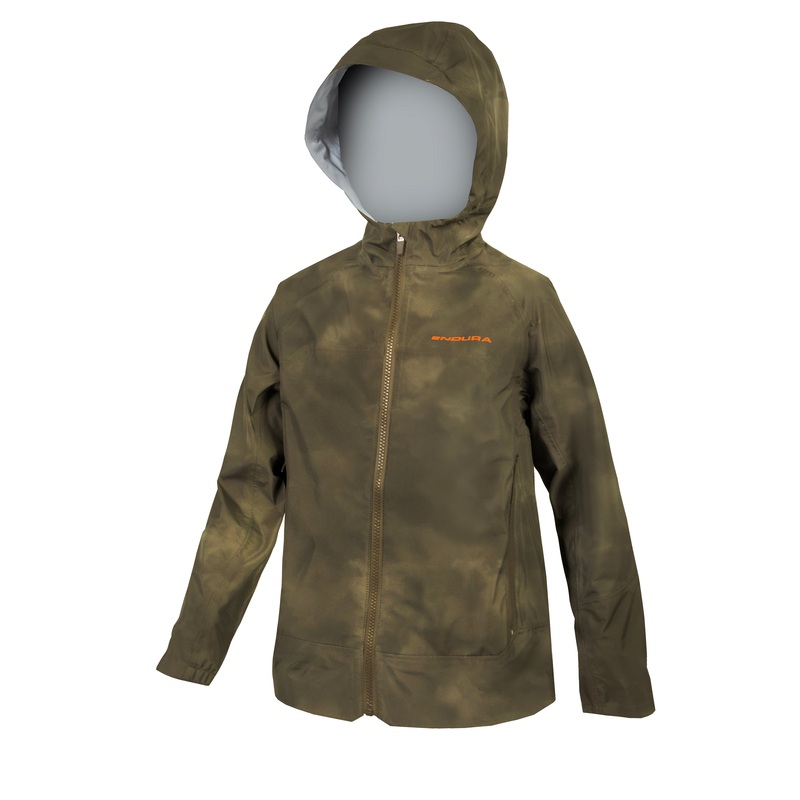 Endura Kids MT500 JR Waterproof Jacket Tweed Green 11-12