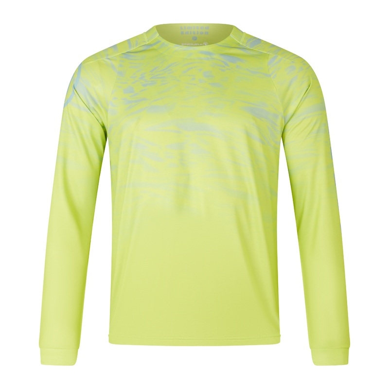 Endura Marble Ltd Printed L/S Tee Lime Green L