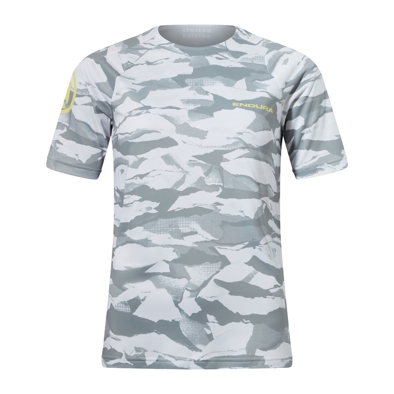 Endura Mountain Camo Women's Ltd Printed S/S Tee Haar Grey S