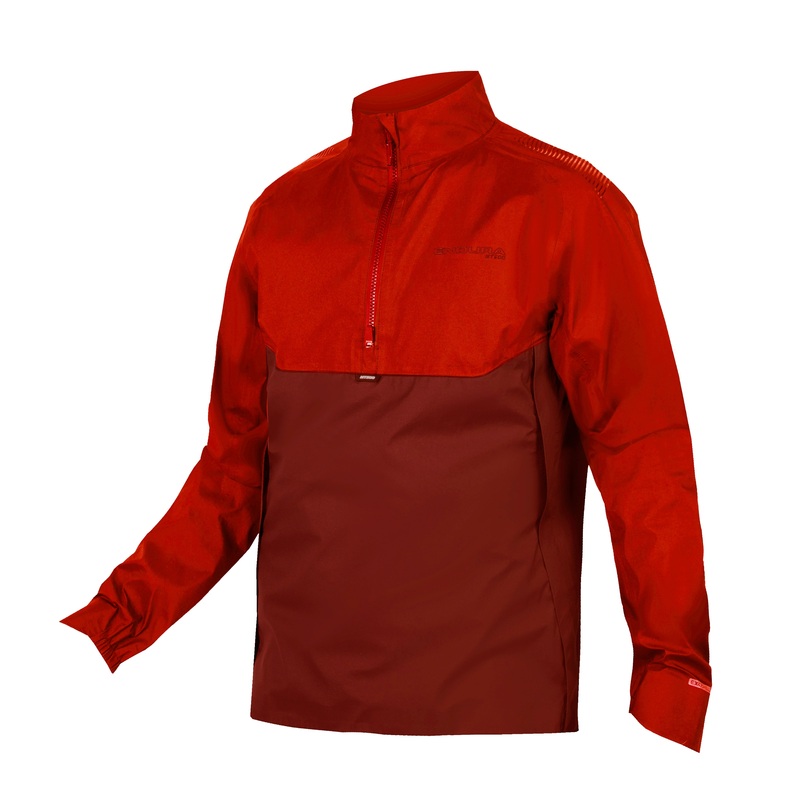 Endura MT500 Lite Pullover Waterproof Jacket Brick Red XXL