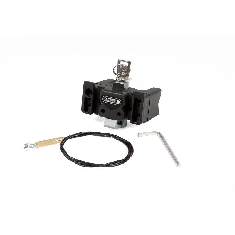 Ortlieb Ultimate 6 Mounting Set With Lock Black