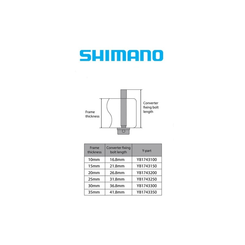 Shimano Spares BR-RS505 Calliper Fixing Bolt C, for 25 mm Frame, 38 mm Bolt