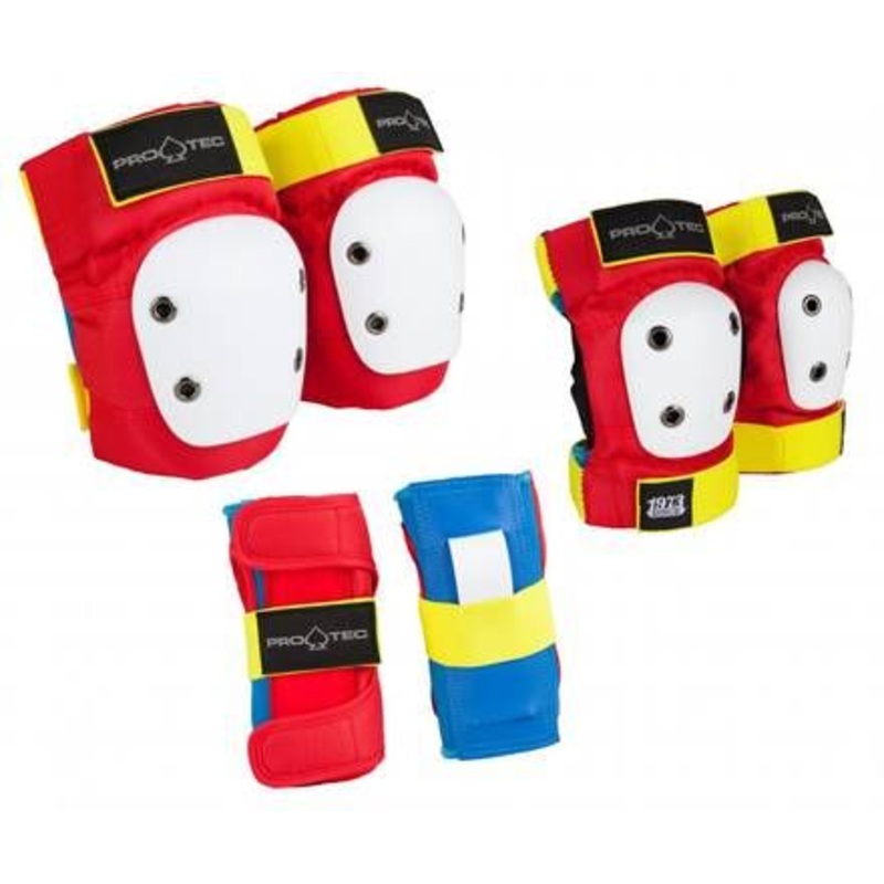 PRO-TEC JUNIOR 3-Pack Pad Set Y/S Red