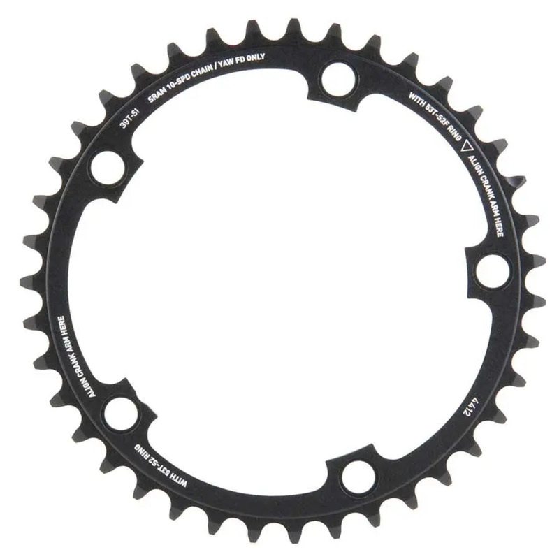 SRAM POWERGLIDE 10-SPEED 130BCD ROAD INNER CHAINRING - BLACK
