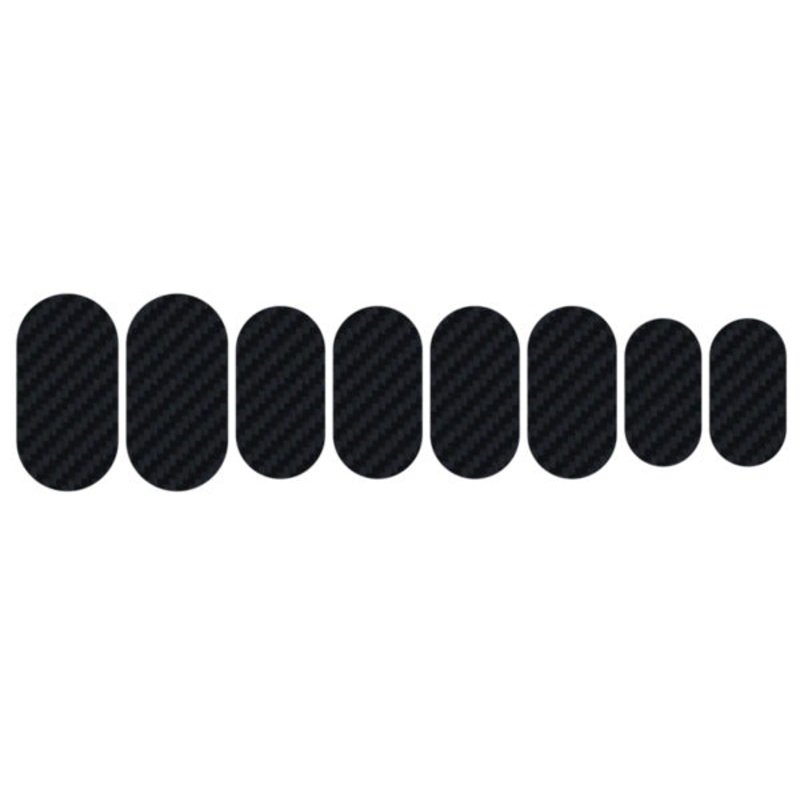Lizard skin carbon fibre frame patches