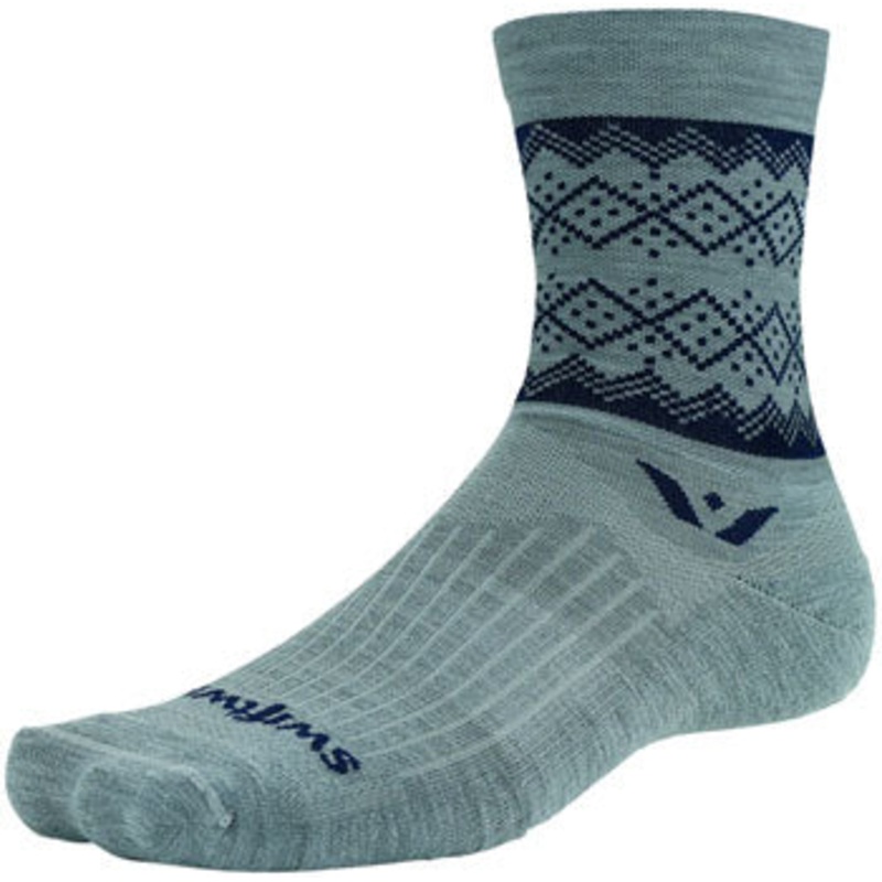 Swiftwick Vision Five Winter socks Medium Heather