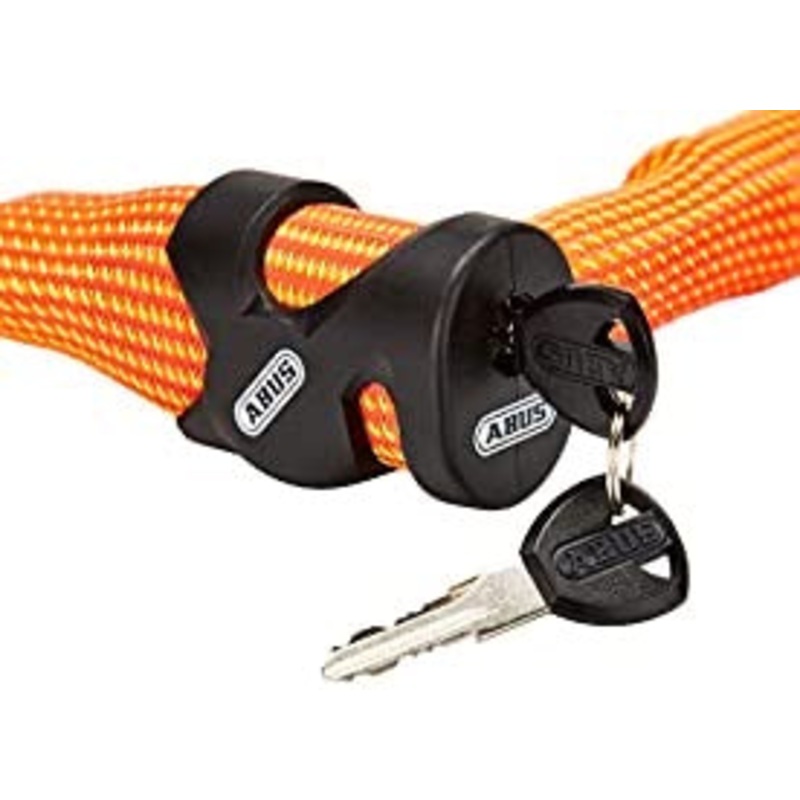Abus IvyTex 7210 Chain Lock- IVERA Orange 110cm