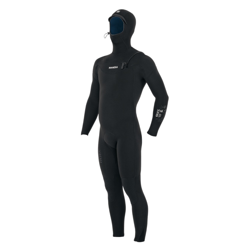 Manera X10D Meteor Hooded - FZ 4,3mm Mens Wetsuit Black XS