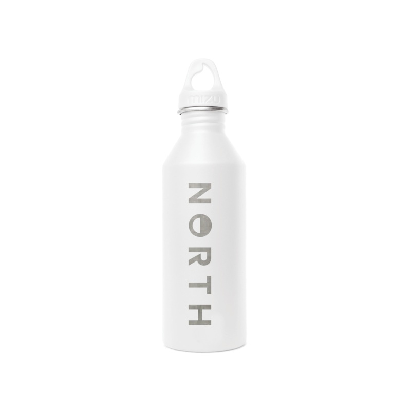 North Mizu M8 Water Bottle 2024 White