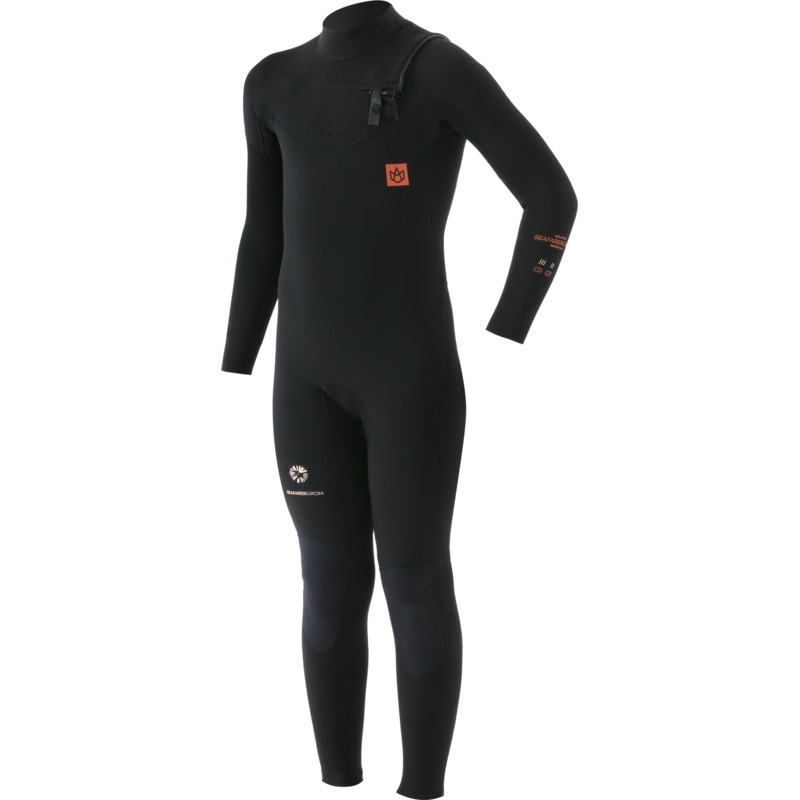 Manera SEAFARER GROMS - FZ 3.2mm Kids Wetsuit Black 8 to 9 years old