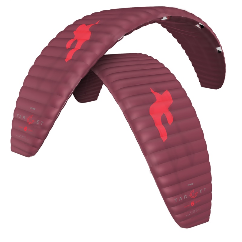 F-One Target Kite A - DARK RED / RED 6.0m