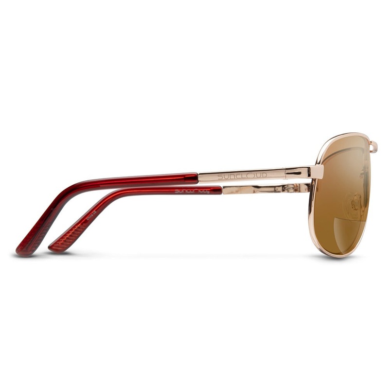 SunCloud Aviator Reader Gold Polarized Brown 1.5