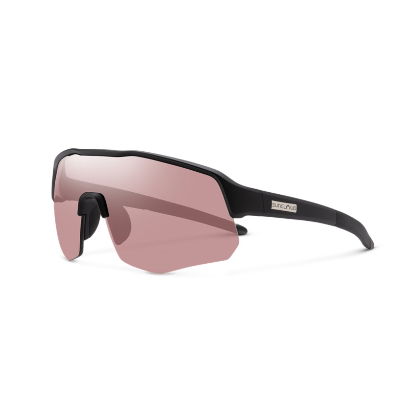 SunCloud Cadence Matte Black Polarized Low Light Rose
