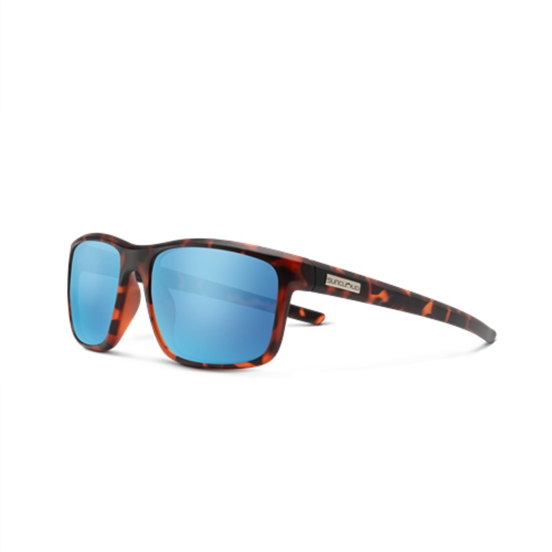 SunCloud Respek Matte Tortoise Polarized Aqua Mirror