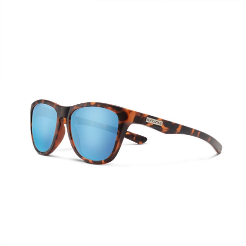 SunCloud Topsail Matte Tortoise Polarized Aqua Mirror