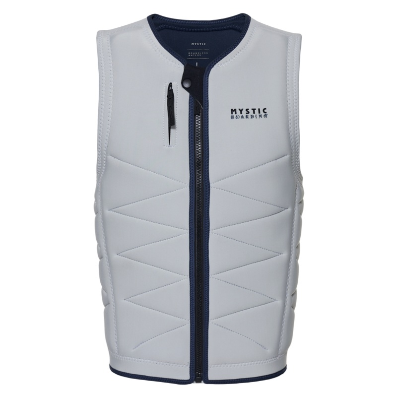 Mystic Outlaw Impact Vest Fzip Wake Off White XS