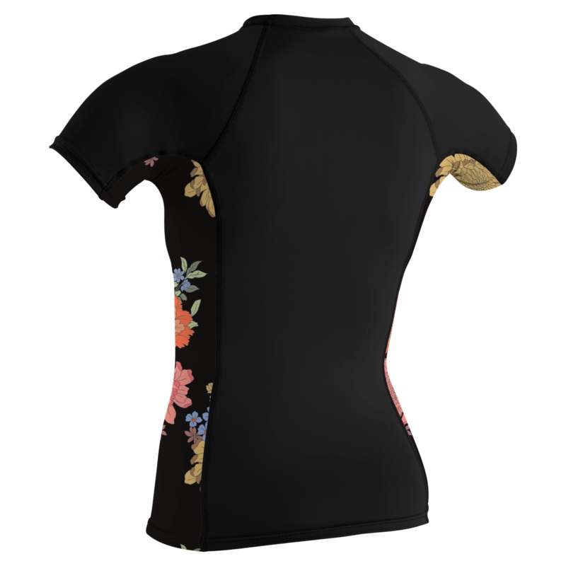 O'Neill WOMEN'S SIDE PRINT S/S RASHGUARD INFINITY/TALITHA XS