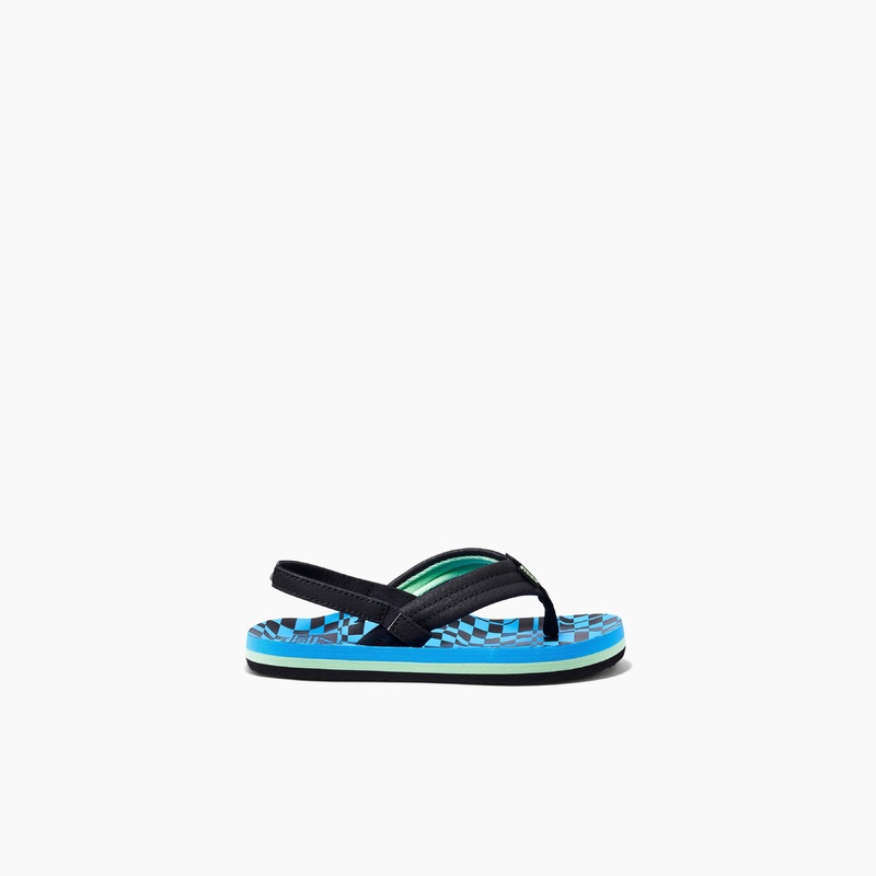 Reef Little Ahi Sandals Swell Checkers 3