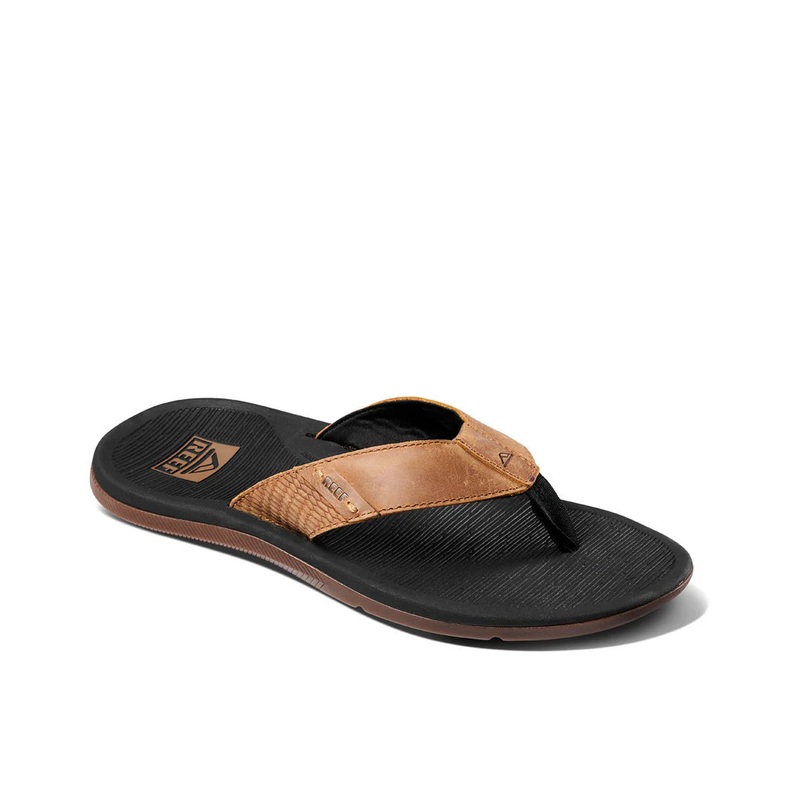 REEF MENS  SANTA ANA LE BLACK AND TAN 06.0