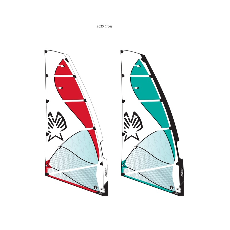 Ezzy Cross Windsurf Sail 2025 Red 2.5