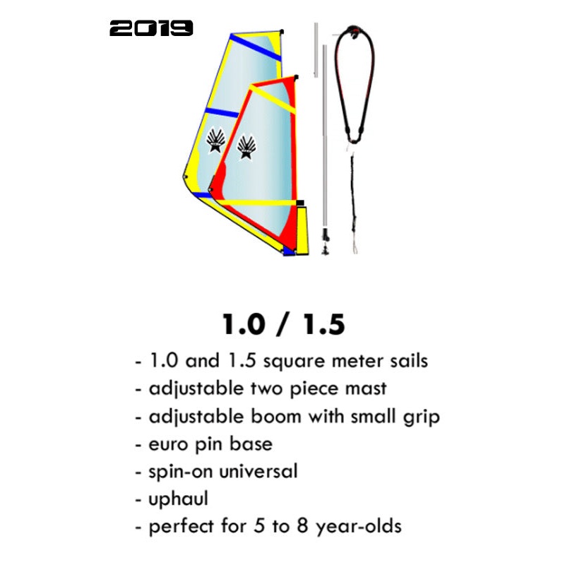 Ezzy Kids Rig Package 1.0/1.5m Sail
