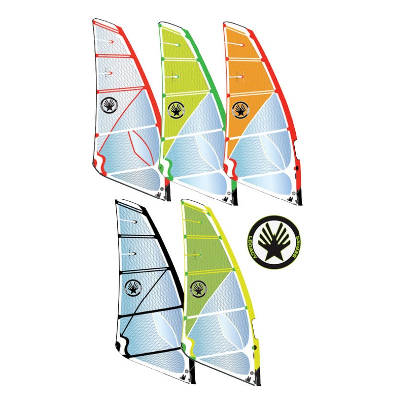 Ezzy Legacy Windsurf Sail White/Green 5.5m