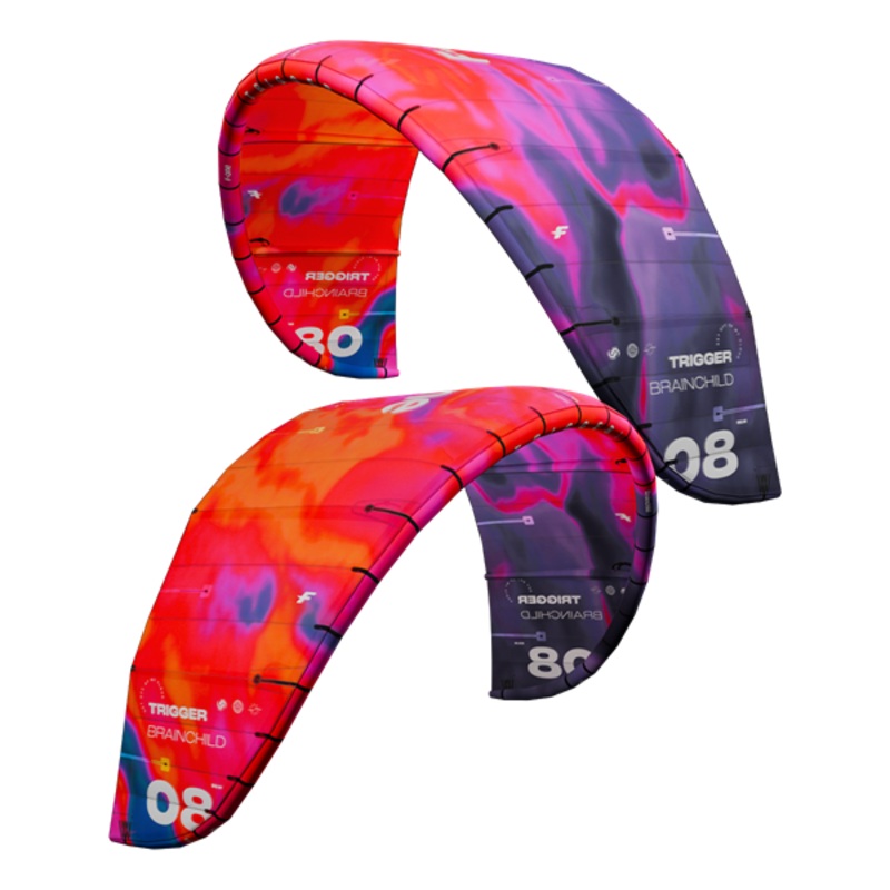 F-One Trigger V2 Brainchild 2025 Kite A- HEATMAP (By Brainchild) 5.0m
