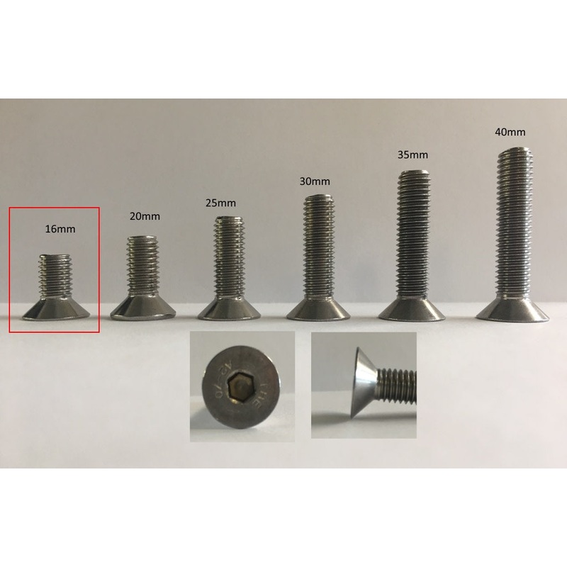 6mm x 25mm Flat Socket Screw