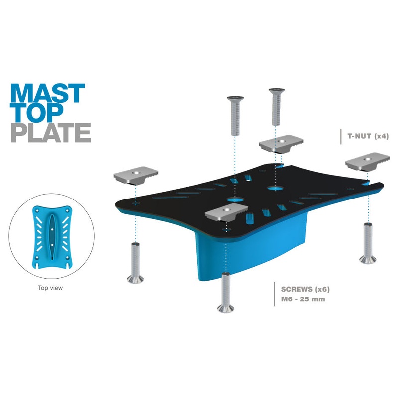 F-One Mast Top Plate 4-Bolt