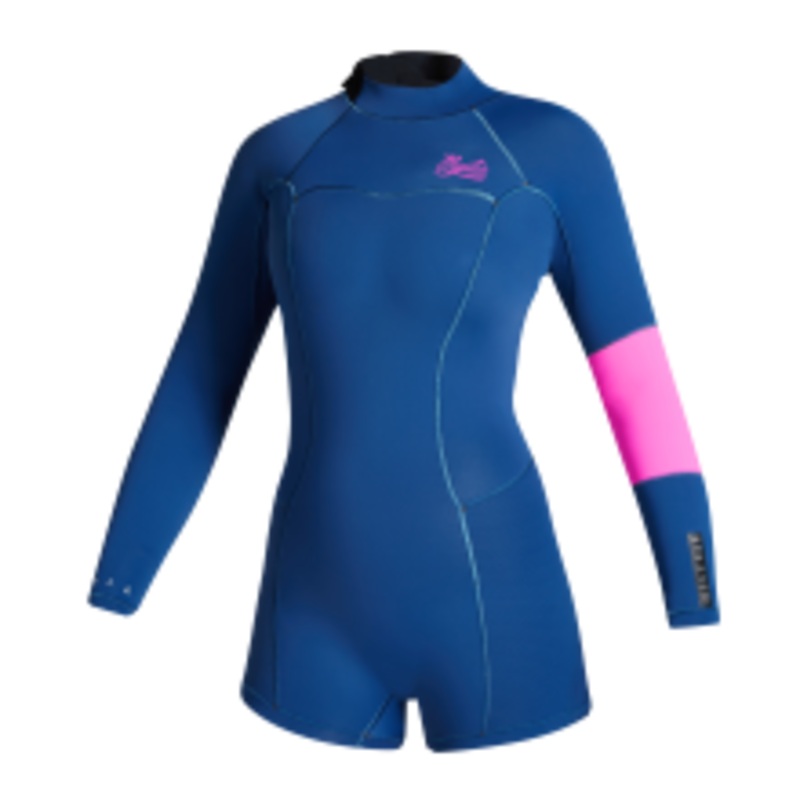 Mystic Lunar Longarm Shorty 2/2mm Back Zip Women Pink / Purple XS