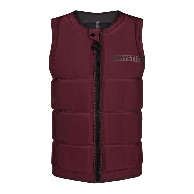 Mystic Star Impact Vest Front Zip Wake CE Oxblood Red M