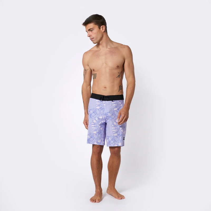 Mystic Tie Dye Performance Boardshort Pastel Lilac 33