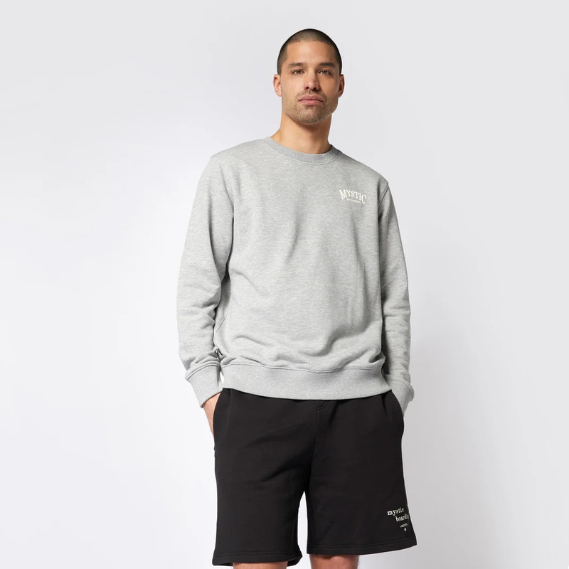 Mystic Ethos Crew Sweat Light Grey Melee S