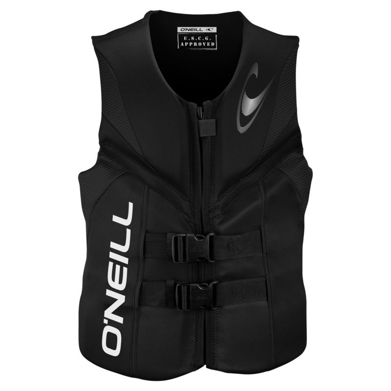 O'Neill Reactor USCG Life Vest Blk/Blk/Blk L