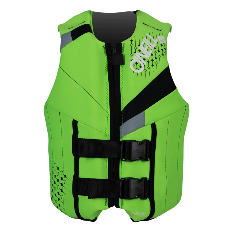O'Neill Teen Reactor USCG Life Vest Dayglo/Blk/Flint