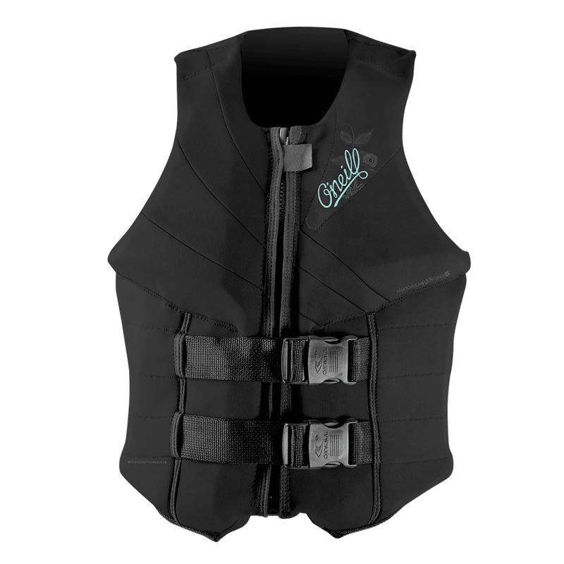 O'Neill Women's Siren USCG Life Vest Blk/Blk/Blk 10