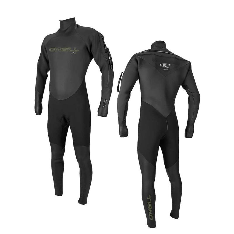 O'Neill Fluid 3mm Neoprene Drysuit Blk/Graph L