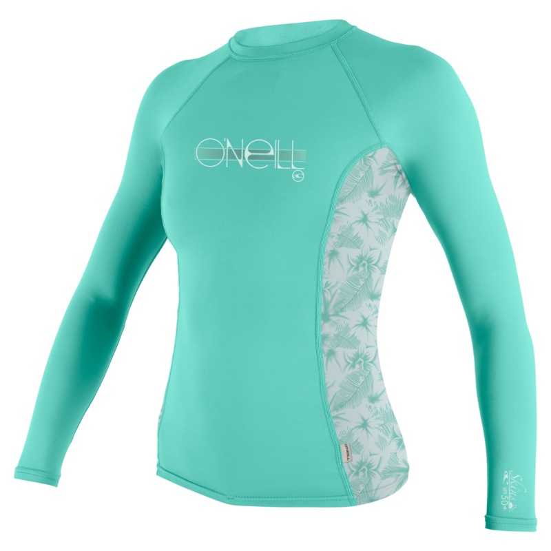 O'Neill Girl's Premium Skins L/S Rash Guard Lily/Samiflor/Lily 10